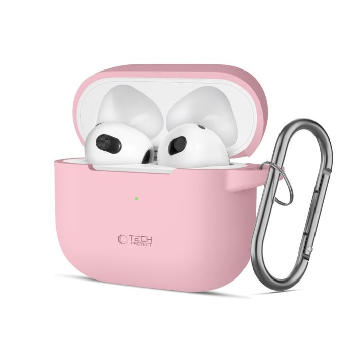 TECH-PROTECT SILICONE HOOK zaštita za APPLE AIRPODS 3 (DUSTY PINK)