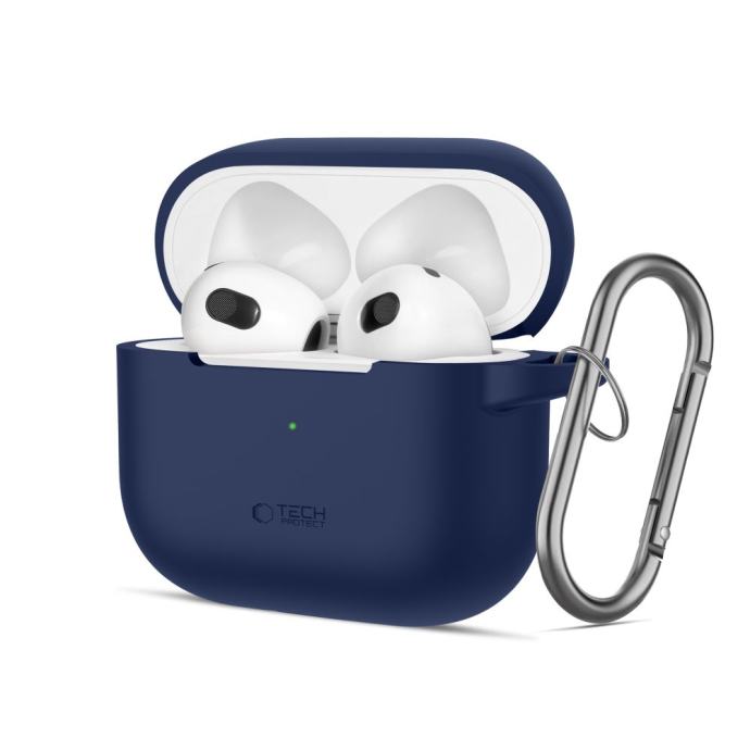 TECH-PROTECT SILICONE HOOK zaštita za APPLE AIRPODS 3 (NAVY BLUE)