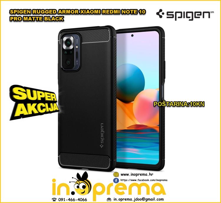 XIAOMI REDMI NOTE 10 PRO ZASTITA MASKICA MASKA FUTROLA TORBICA SPIGEN