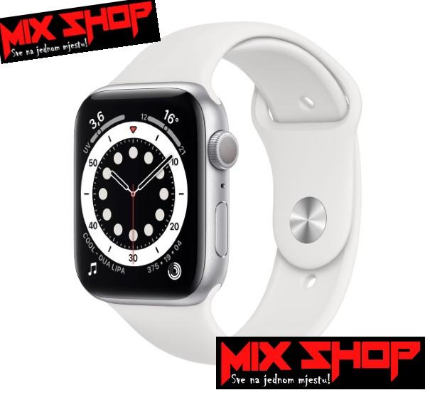 APPLE WATCH SERIES 6 44mm SILVER/BIJELI *KAO NOV*GARANCIJA*ZAMJENA DA*