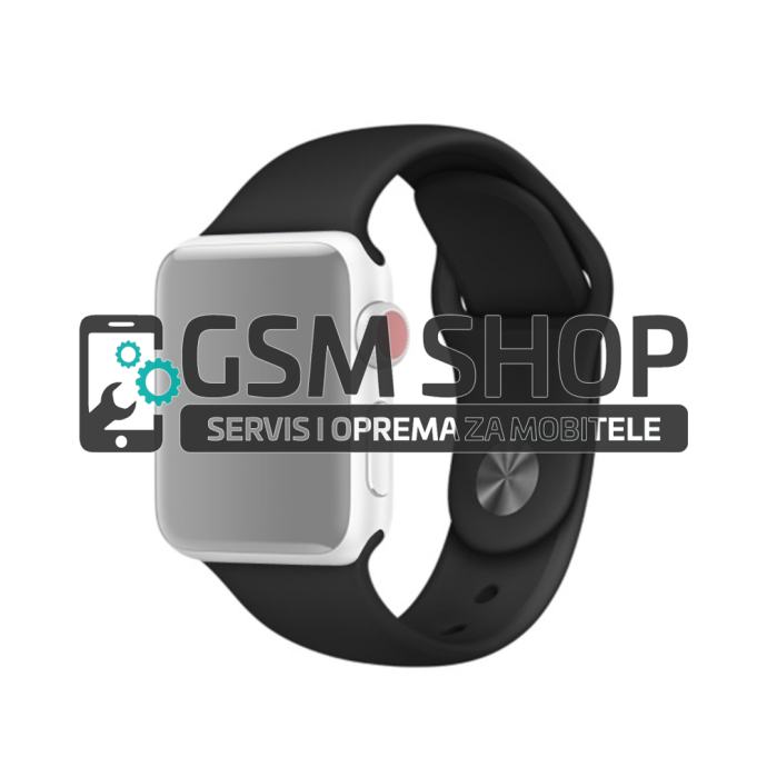 Silikonski remen za satove Apple watch 38mm i 40mm crni