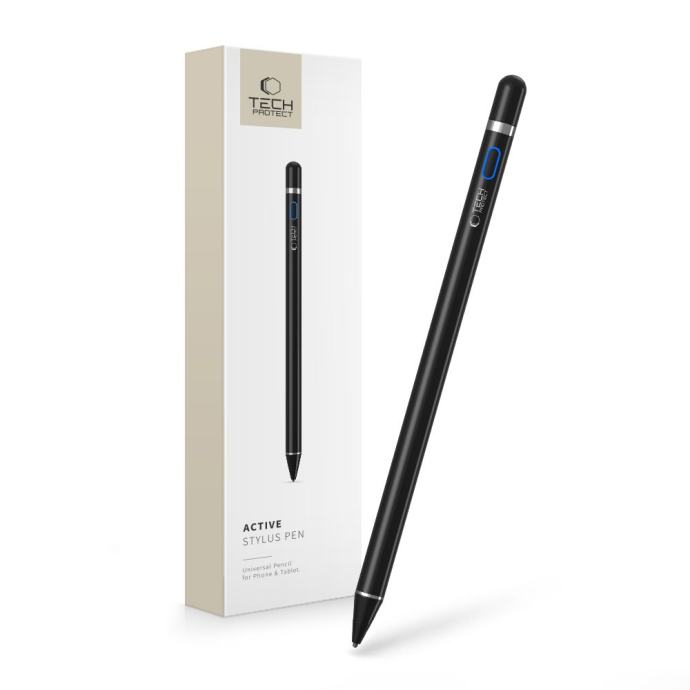 TECH-PROTECT ACTIVE STYLUS PEN univerzalan za sve uređaje! (CRNI)