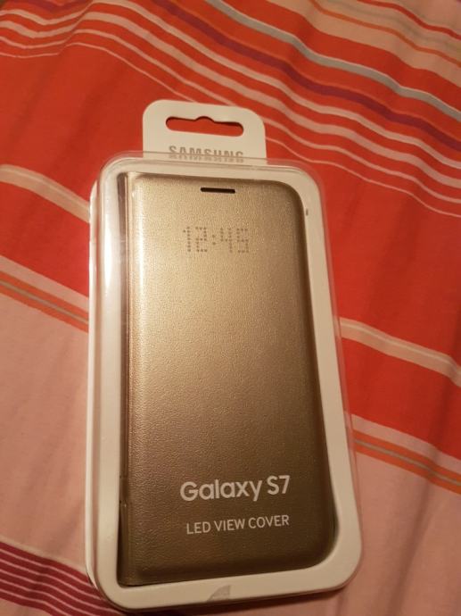 Samsung s7 led cover gold