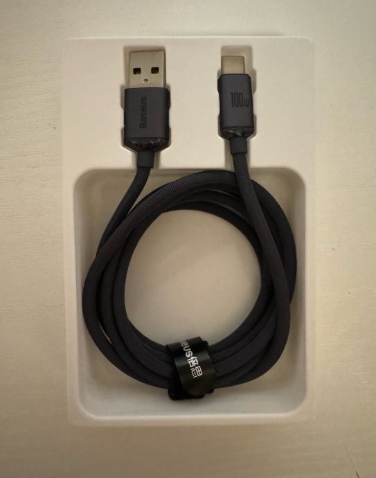 Pleteni kabel USB-A na USB-C 100W za brzo punjenje i prijenos podataka