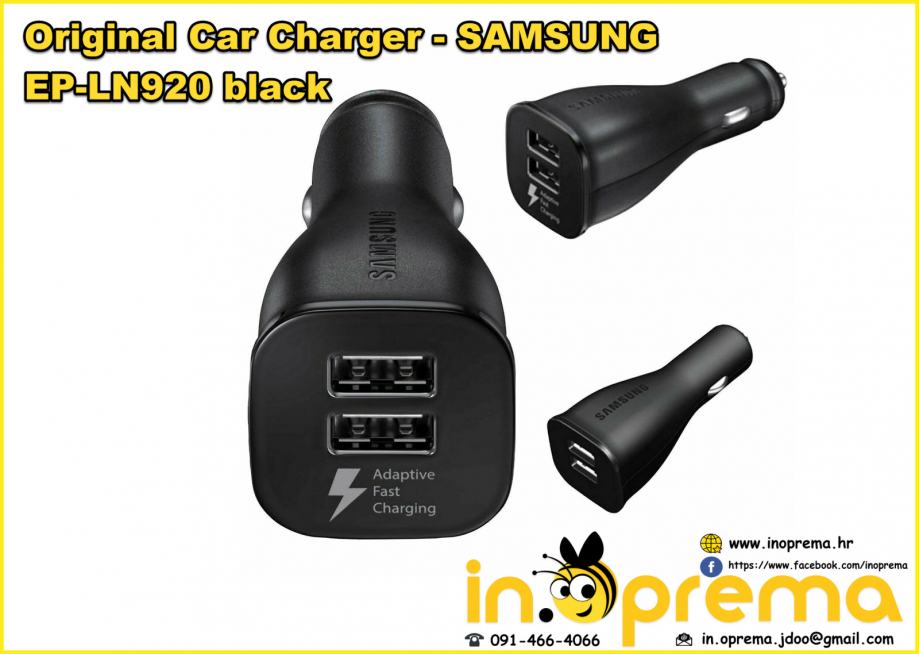 SAMSUNG BRZI AUTO PUNJAČ ORGINAL ORIGINAL ADAPTER BRZO PUNJENJE DUAL