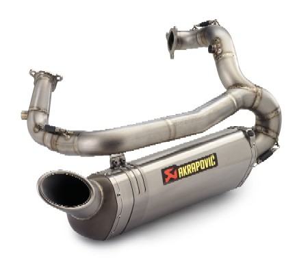 KPL. Titanium Racing Exhaust system AKRAPOVIC RC8