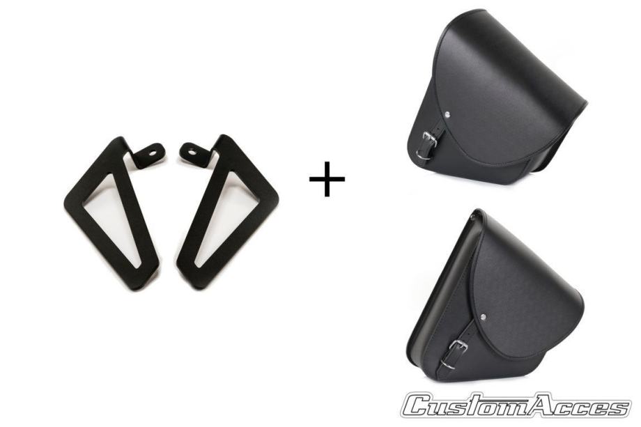 CUSTOMACCES leather saddlebags BARCELONA univesal support