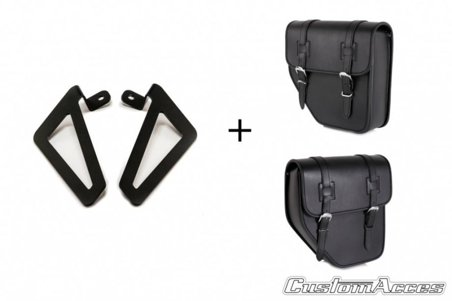 CUSTOMACCES leather saddlebags IBIZA universal support