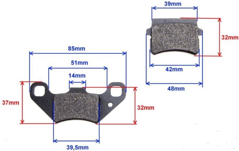 Колодки на квадроцикл 125 кубов