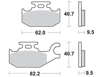 Disk pločice BOMBARDIER,CANNONDALE,KAWASAKI, SUZUKI