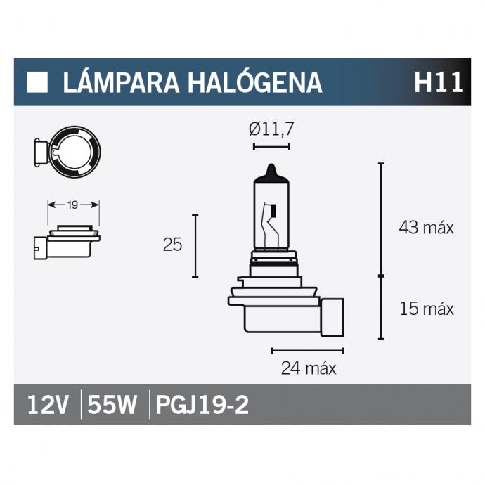 Чертеж лампы h1