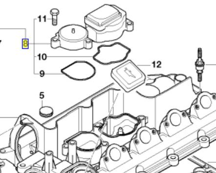 BMW M47 FILTER POKLOPCA VENTILA NOVO OEM