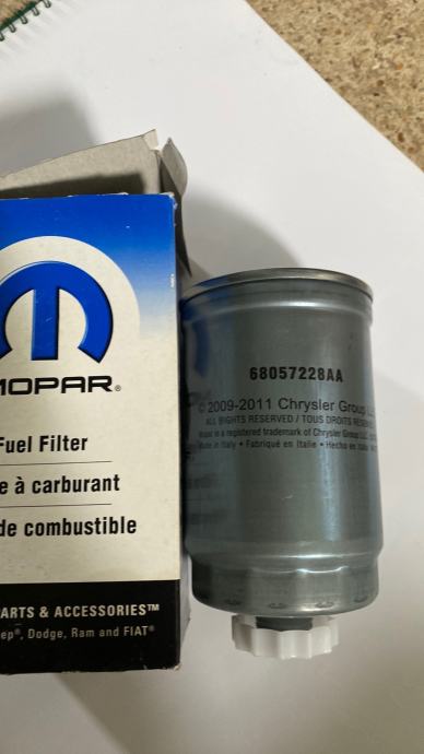 Filter goriva -MOPAR- org. za Fiata, Jeep , Chryslerom