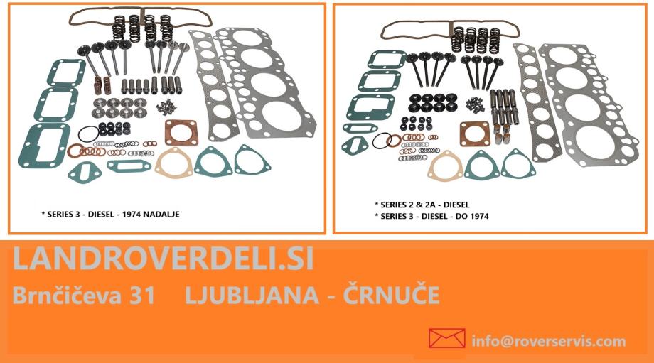 SET*KOMPLET BRTVI GLAVE MOTORA ZA VOZILO SERIES