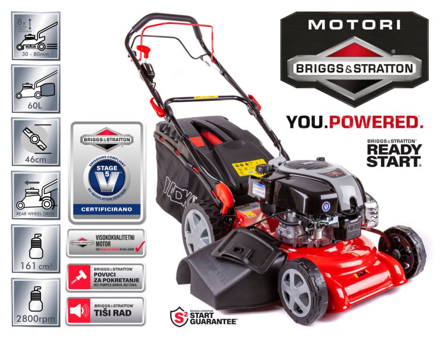 ADK Samohodna Motorna Kosilica WR65188ABK ACTION II Briggs&Stratton