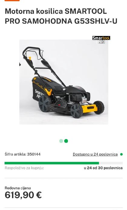 SMARTOOL PRO SAMOHODNA KOSILICA G53SHLV-U - Honda