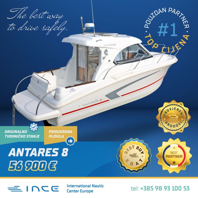 ANTARES 8 NANNI 200, PLATFORMA, SOLAR,RADAR, BOW, TROLING, SIMRAD....