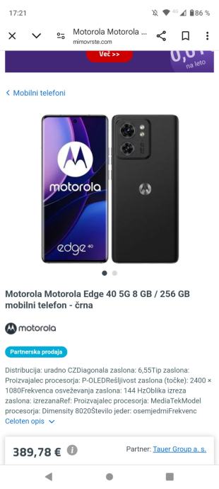 Motorola Edge 40 Novi