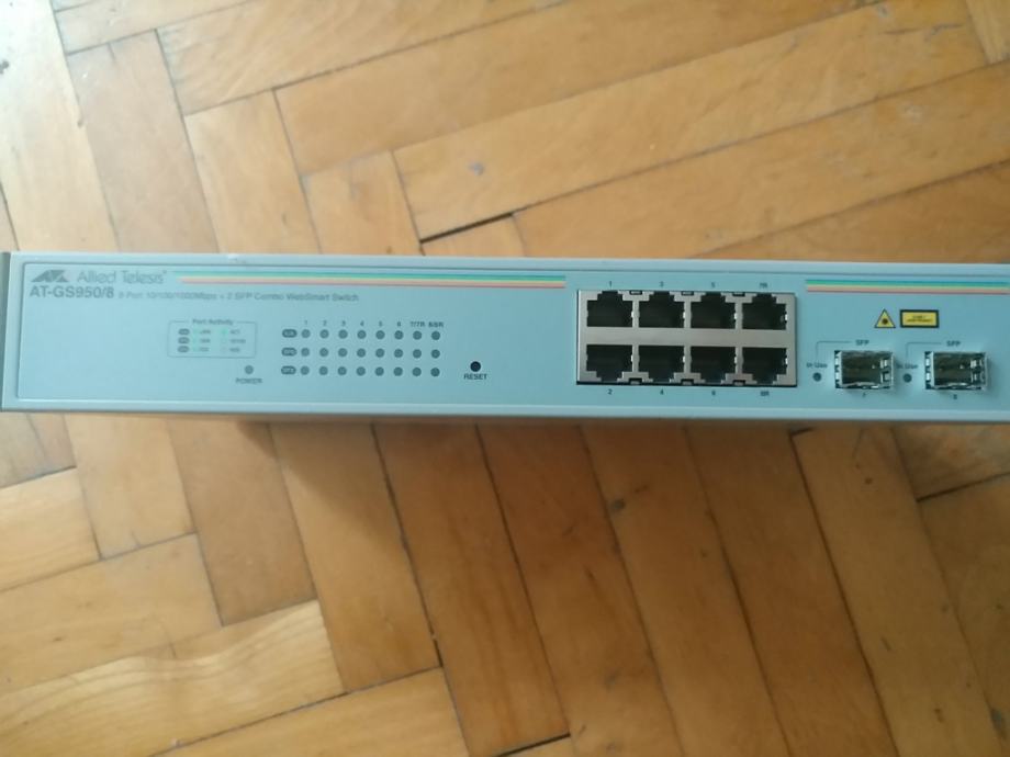 Allied Telesis 8 port 10/100/1000TX WebSmart switch