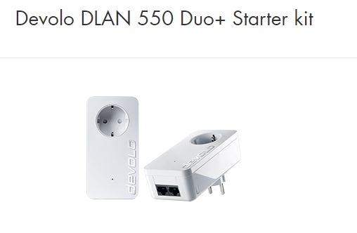 Devolo DLAN 550 Duo+ Starter kit