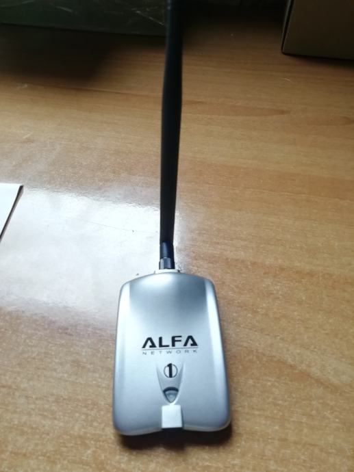 Alfa AWUS036H 2000mW WiFi USB adapter velikog dometa s antenom