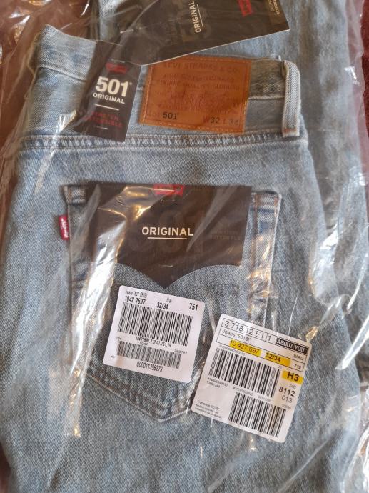 Levi's 501 W32 L34 nove s etiketama