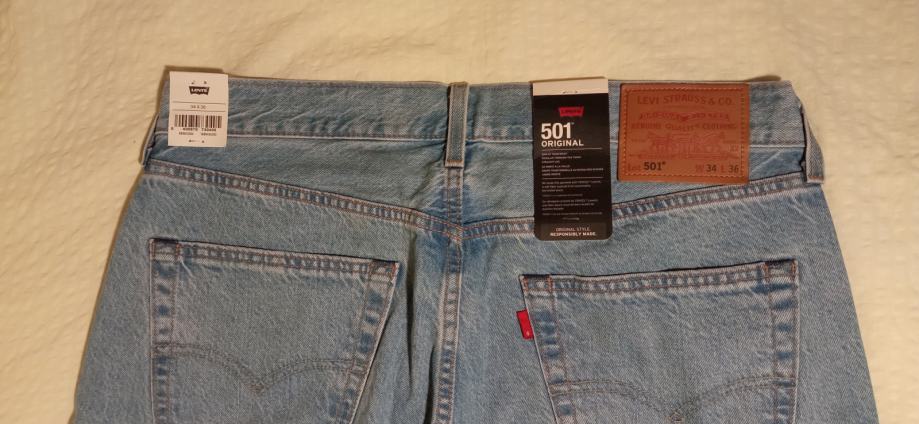 Levis 501 muške traperice, nove, nikad nošene, sa etiketama, W34 L36