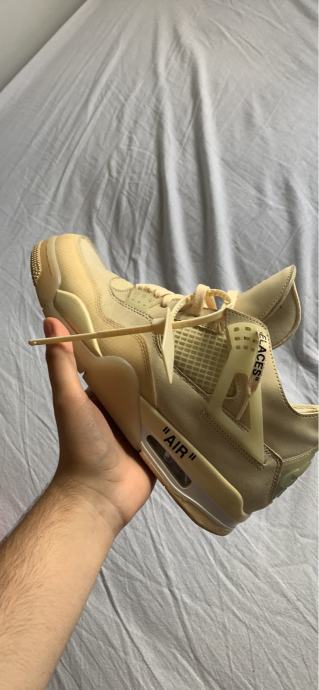 jordan 4 off white sail