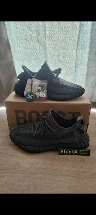 Yeezy tenisice black reflective velicine 46 44 43