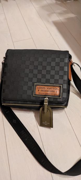 R Fashion - Male crno-sive i braon Louis Vuitton torbice, savršeni