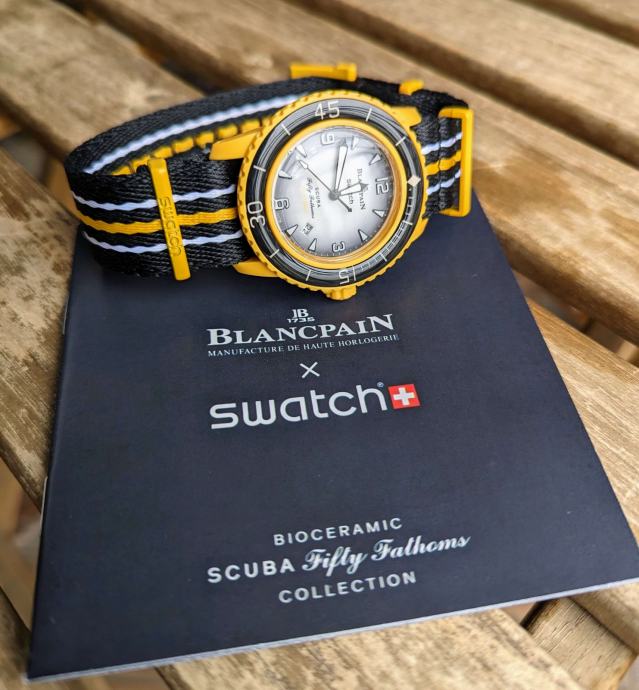 Blancpain X Swatch Pacific Ocean mu ki kvarcni sat