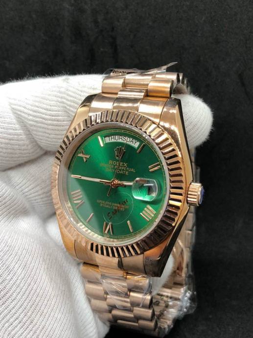 ROLEX DAYDATE ROSE GOLD GREEN DIAL