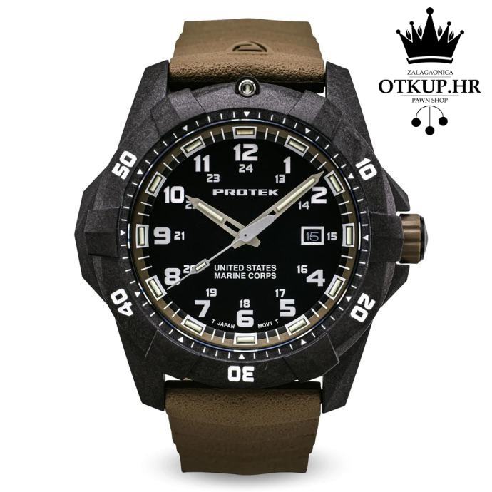 RUČNI SAT PROTEK PT1016D USMC CARBON COMPOSITE - KAO NOVO / R1, RATE!