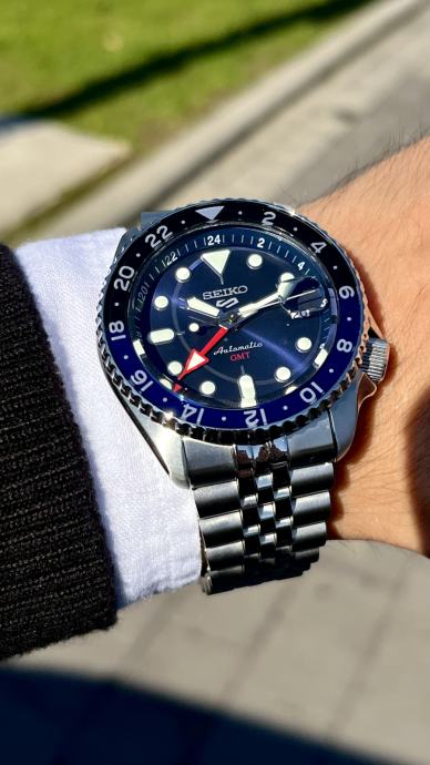 Seiko 5 Sports GMT “Batman”, SSK003K1, FULL SET