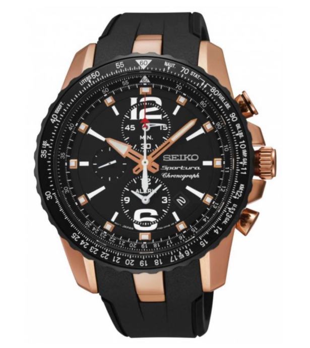 SEIKO Sportura Chronograph Rose Gold Stainless Steel POVOLJNO, HITNO!!