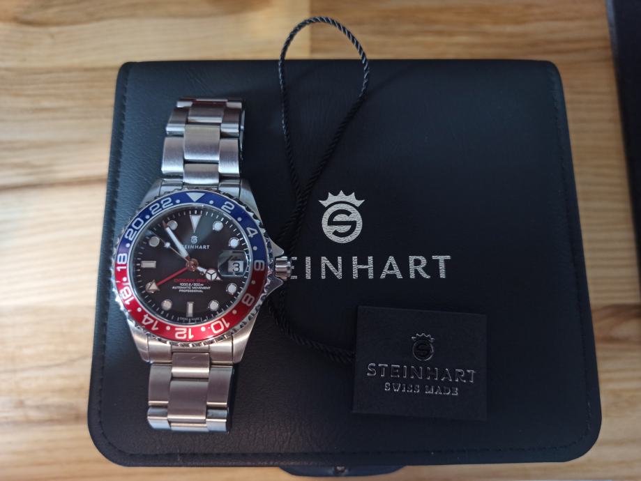 Steinhart Ocean 39 Pepsi GMT BLUE-RED - Rolex homage