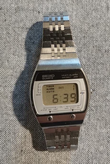 VINTAGE SAT "SEIKO" A029-5000 LCD MULTI ALARM-JAPAN-1978. GODINA