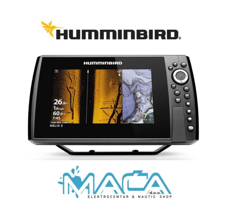 NOVO 2019! HUMMINBIRD HELIX 8 CHIRP MEGA SI GPS G3N - Maća Trogir