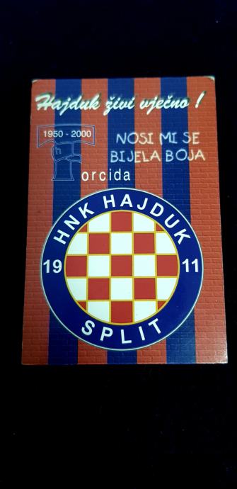 DŽEPNI KALENDAR HAJDUK ŽIVI VJEČNO 2000G