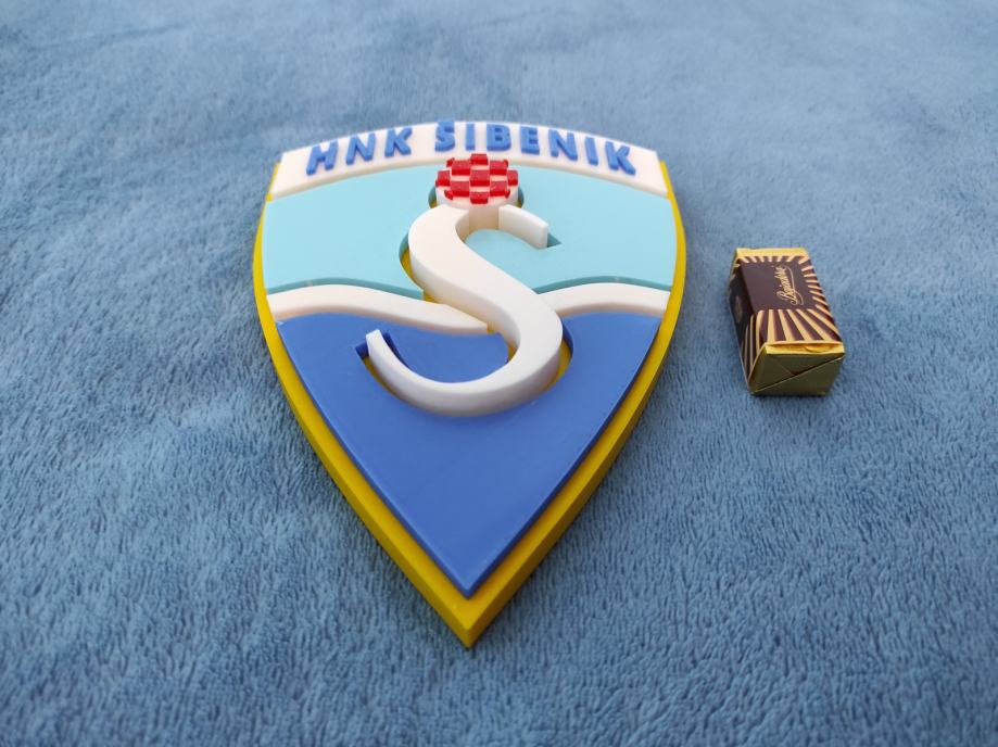 HNK Rijeka - 3D printani zidni grb 175 mm