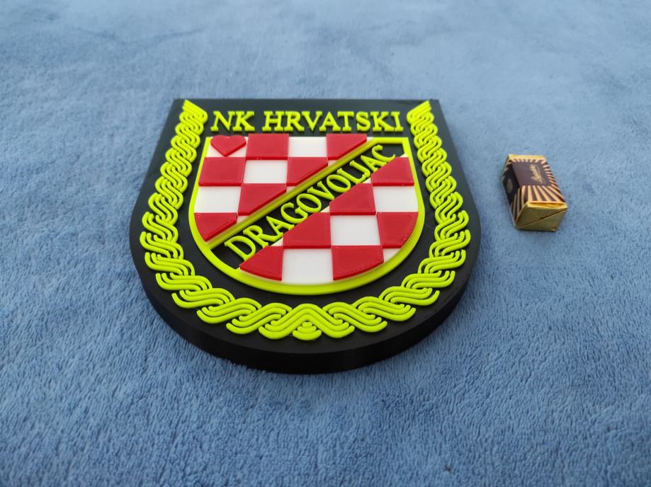 NK Hrvatski Dragovoljac - 3D printani zidni grb 175 mm