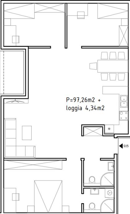 3-SOBNI STAN S/15 Zaprešić, 100.30 m2-1. kat novogradnja (prodaja)