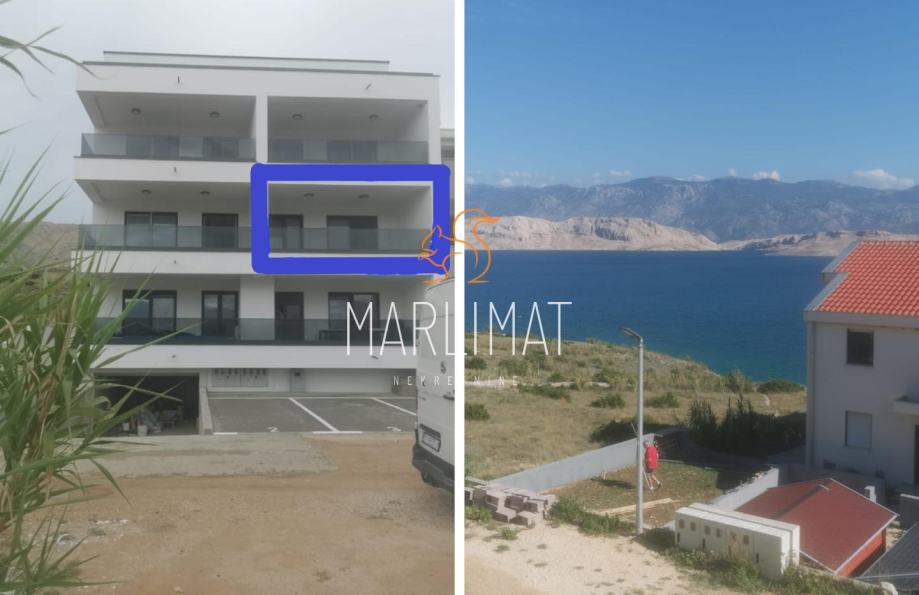 Apartman u Pagu 69m2 - POGLED NA MORE!