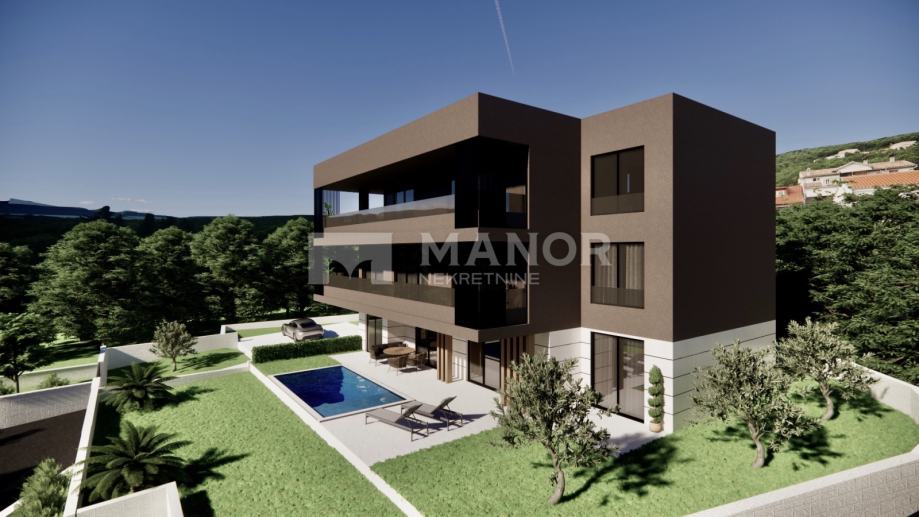 CRIKVENICA, JADRANOVO - Luksuzni 3S+DB penthouse s terasom i liftom (prodaja)