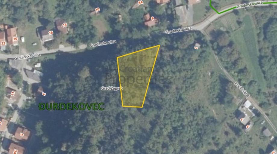 ĐURĐEKOVAC, PAŠNJAK BRIJEG, 1600m2, UZ PARK PRIRODE MEDVEDNICA