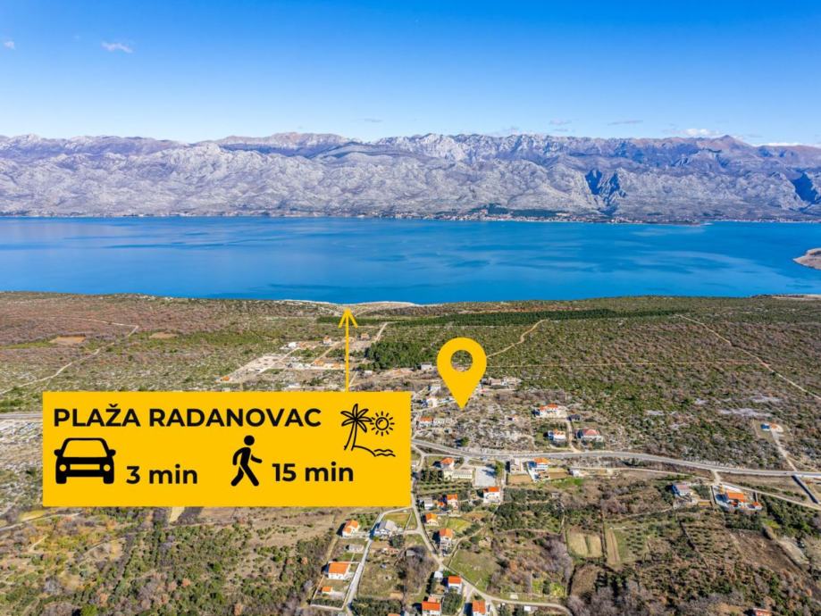 Građevinsko zemljište - Ražanac, Jovići - 1,433 m2 (3 min do plaže)