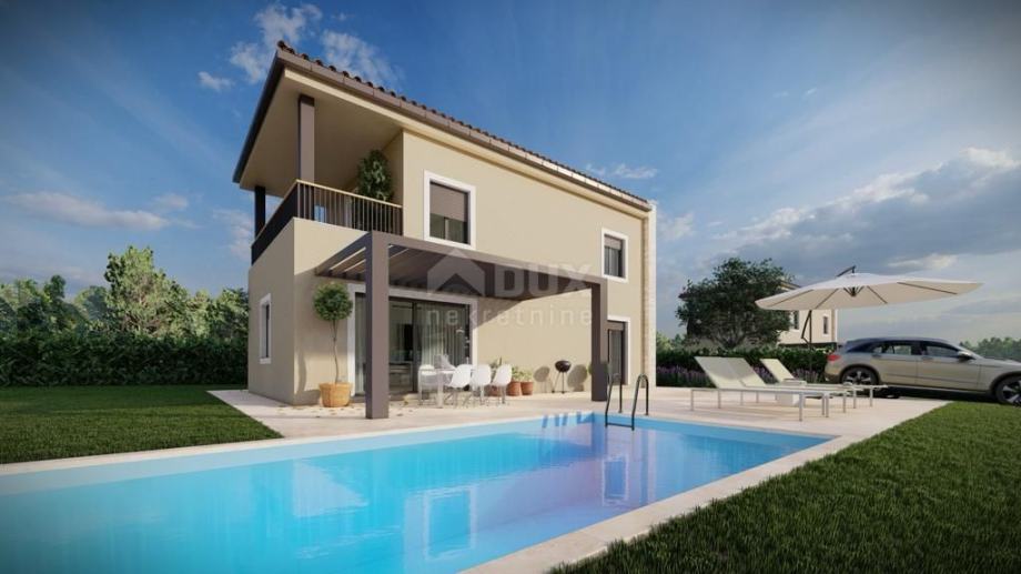 ISTRA, BADERNA (okolica) - Moderna samostojeća kuća sa bazenom (prodaja)