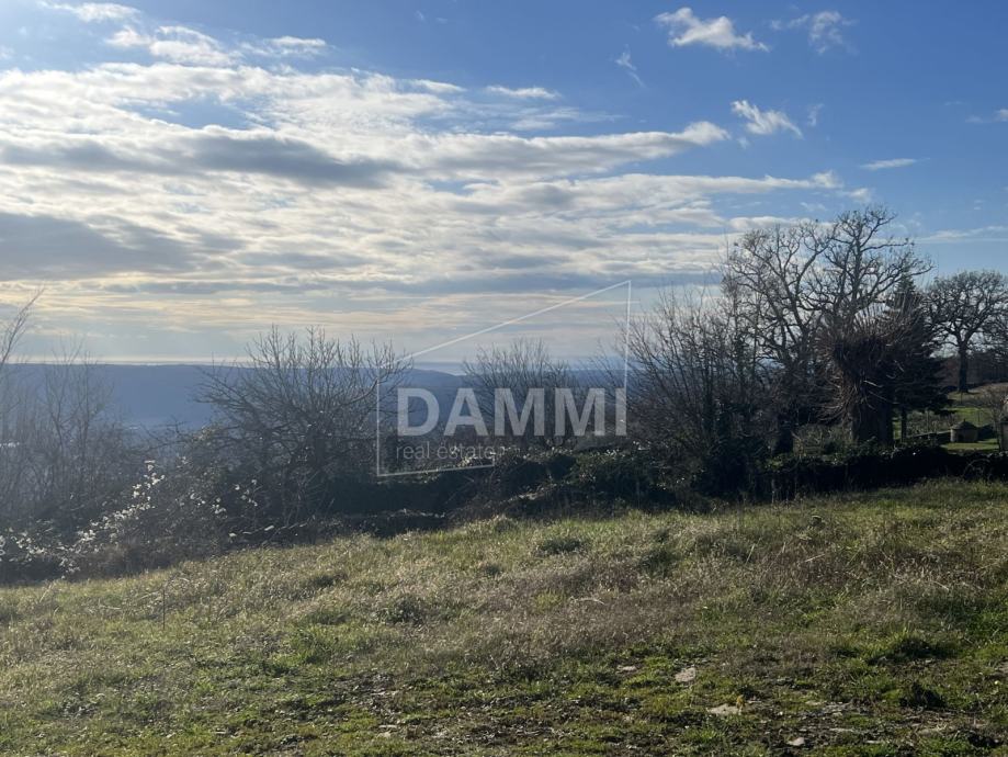 ISTRA, GROŽNJAN - Građevinsko zemljište panoramski pogled more