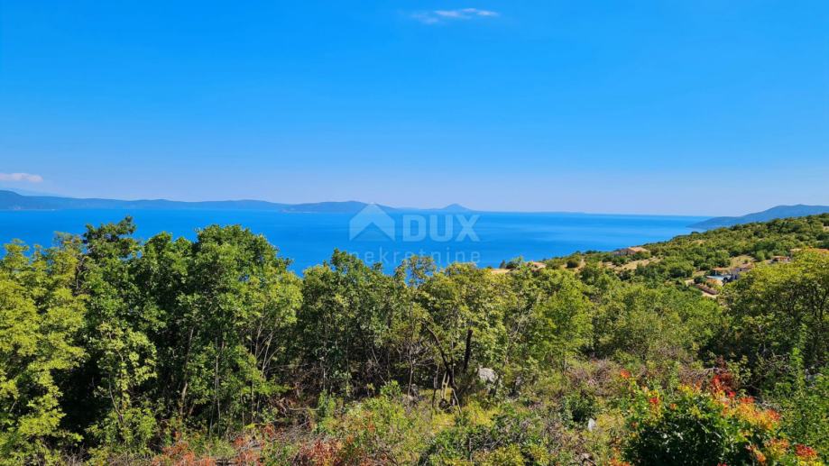 ISTRA, RABAC - Prostrano zemljište s pogledom na more