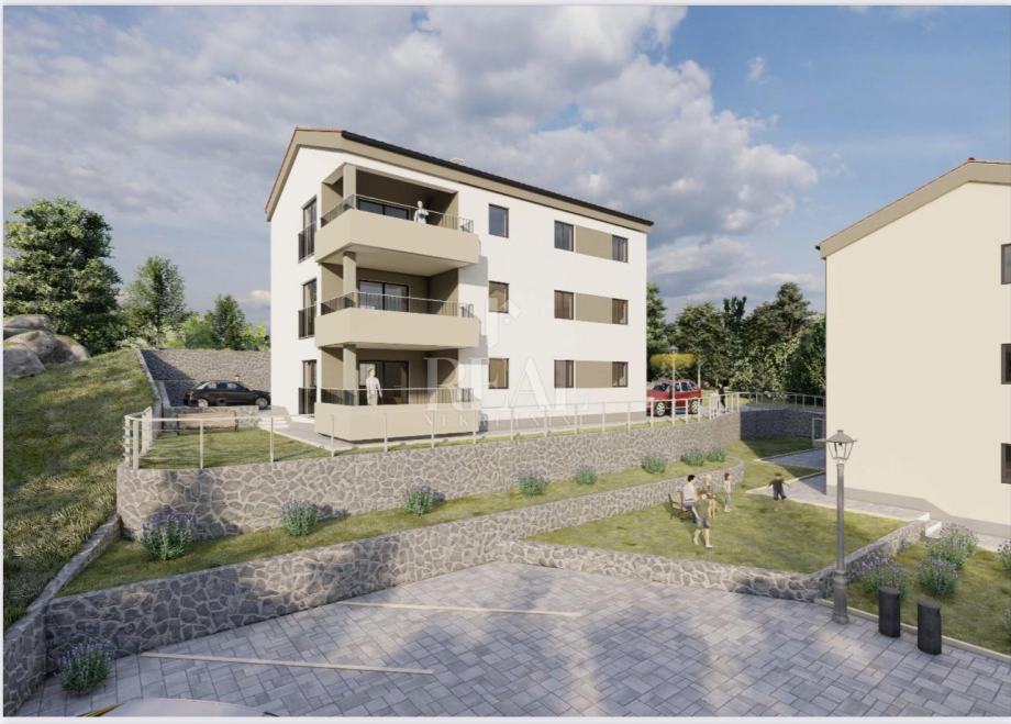 Kastav, Žegoti, stan na 1. katu novogradnje, 111.97 m2 (prodaja)